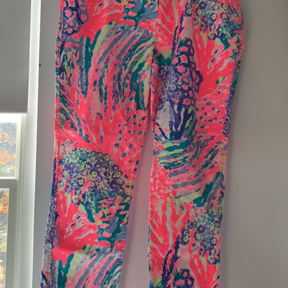 Lilly Pulitzer pink cotton trousers - Picture 3 of 3